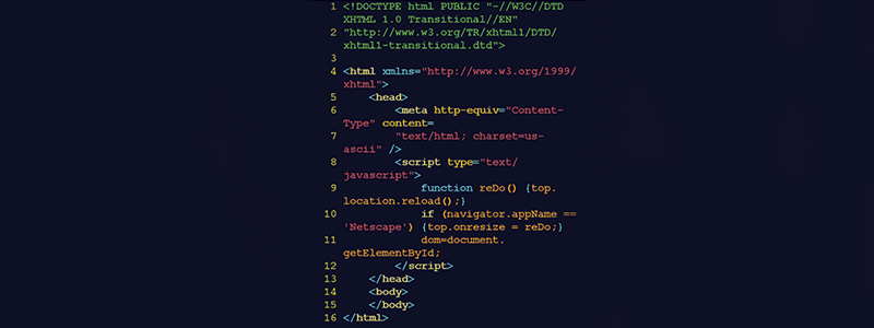 Codice HTML che utilizza l'intelligenza artificiale