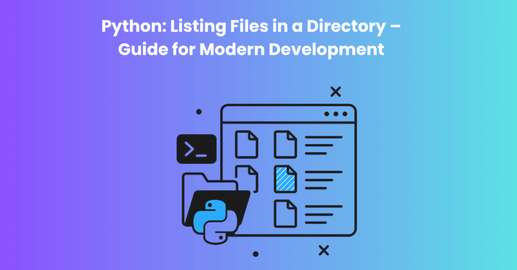 Python Listning av filer i en katalog